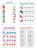 more sample pages from visual spatial and closure activities workbook