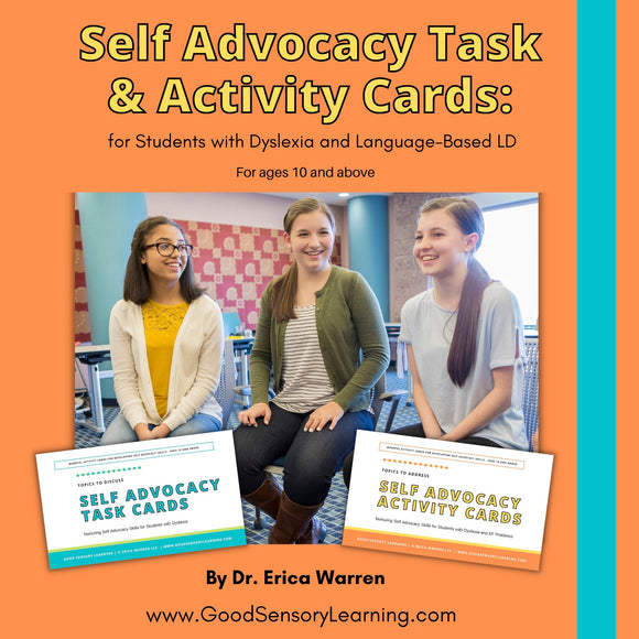 Self Advocacy Task Cards for Students with Dyslexia and Language-Based LD