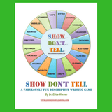 Show Dont Tell Descriptive Writing Game colorful cover