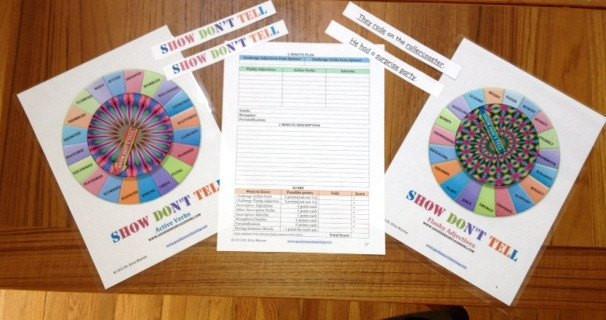 Parts of the Show Don't Tell Descriptive Writing Game