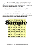 Sample maze page from Vowel Combinations Made Easy