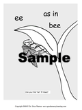 Sample Page from Vowel Combinations Made Easy of a bee 