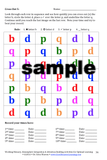 Working Memory Sample page with a grid of letters.