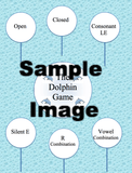 Picture of dolphin reading game board