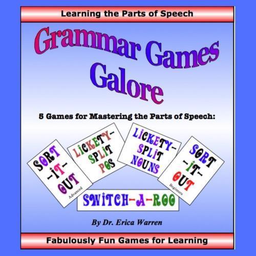 color cover shows 5 grammar games