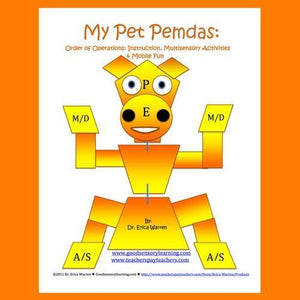 Cover image of a pet mobile that helps kids learn order of operations